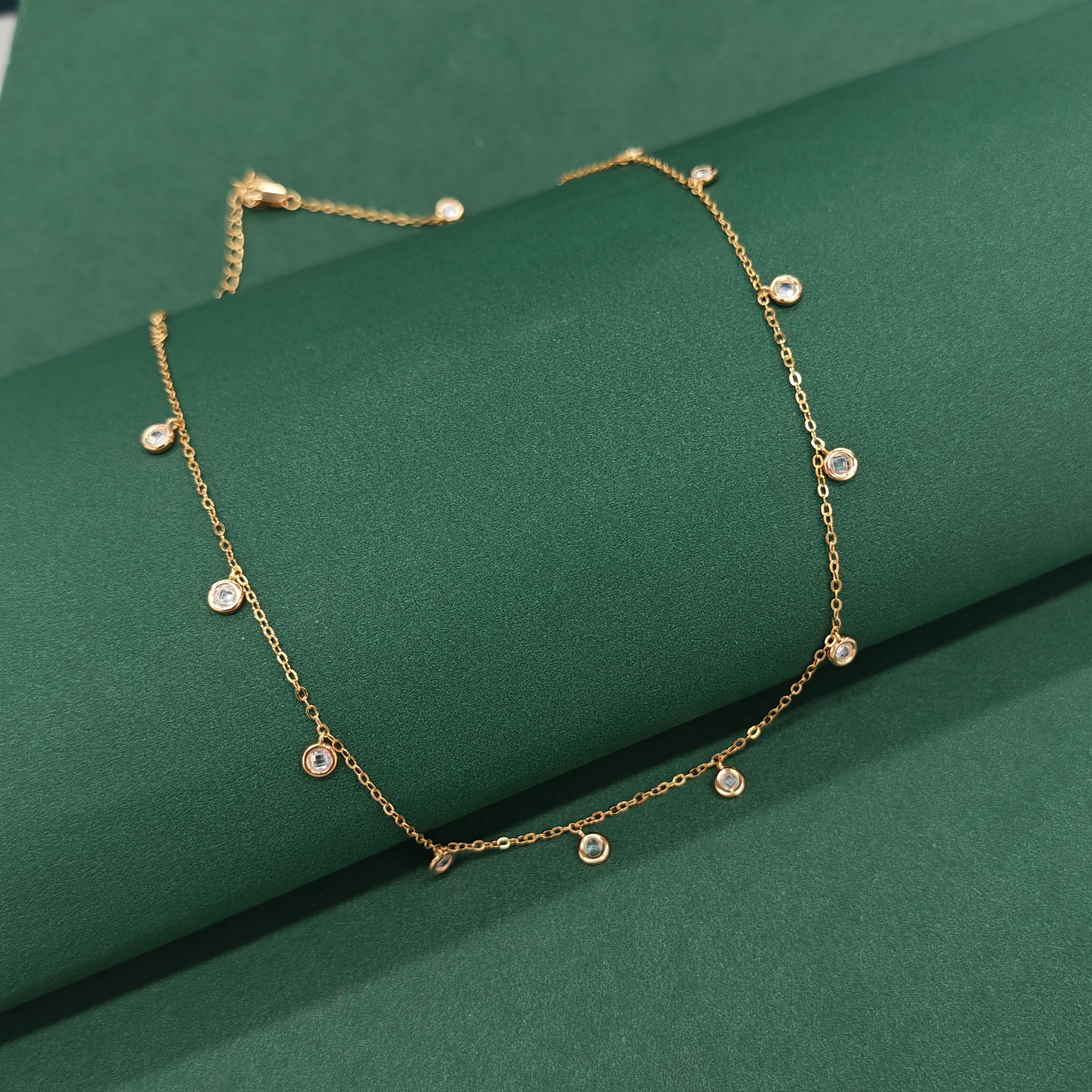 APOTIE Photosynthesis S925 silver chain set with transparent zircon silver jewelry necklace for women is fashionable, simple and versatile Application Scenario