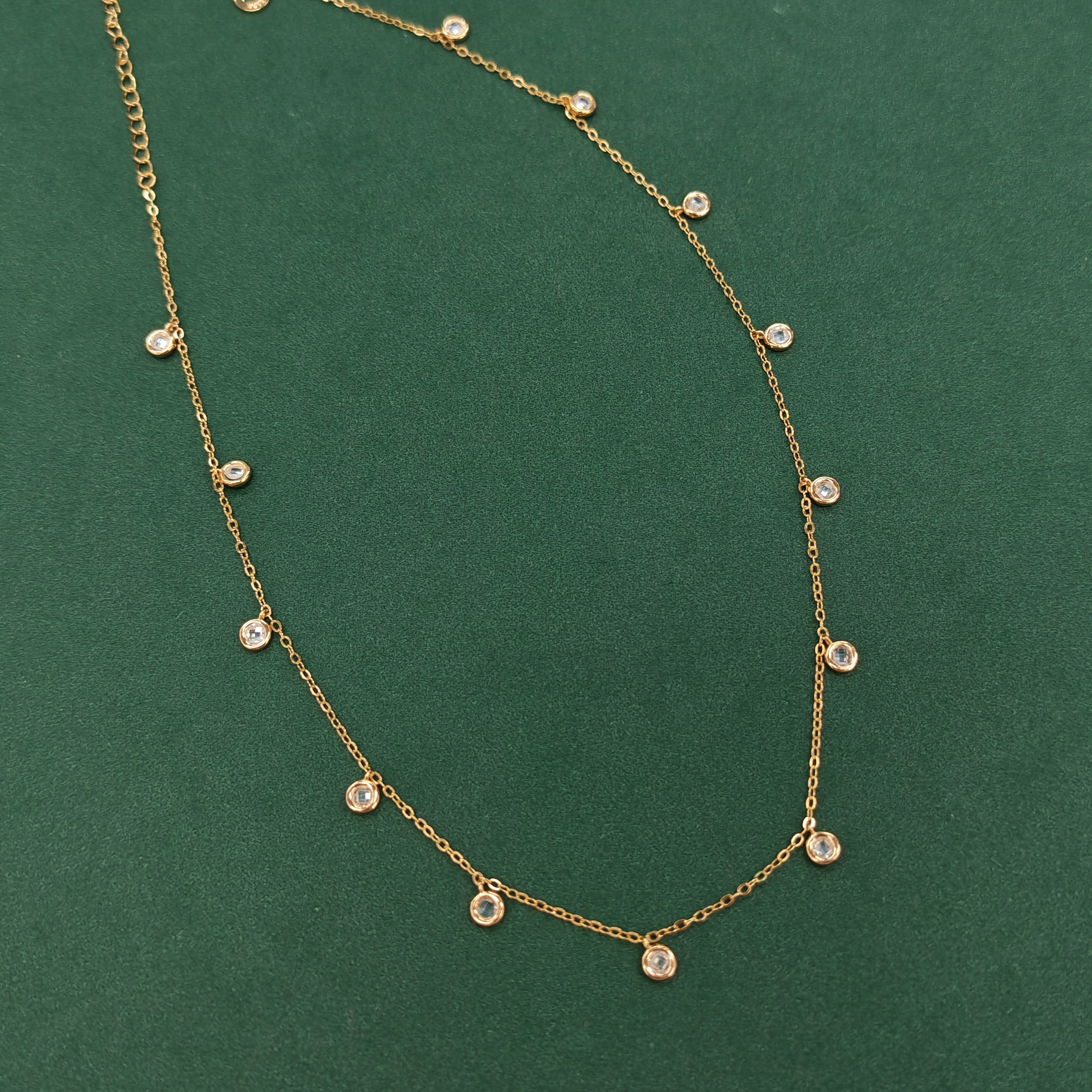APOTIE Photosynthesis S925 silver chain set with transparent zircon silver jewelry necklace for women is fashionable, simple and versatile pic 1