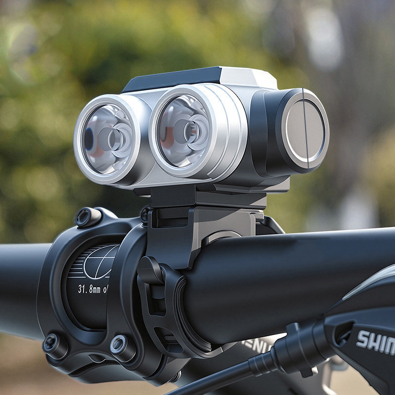 HW-2505 USB recargable display de potencia faros de bicicleta faros de bicicleta luz nocturna paseo linterna Item Picture