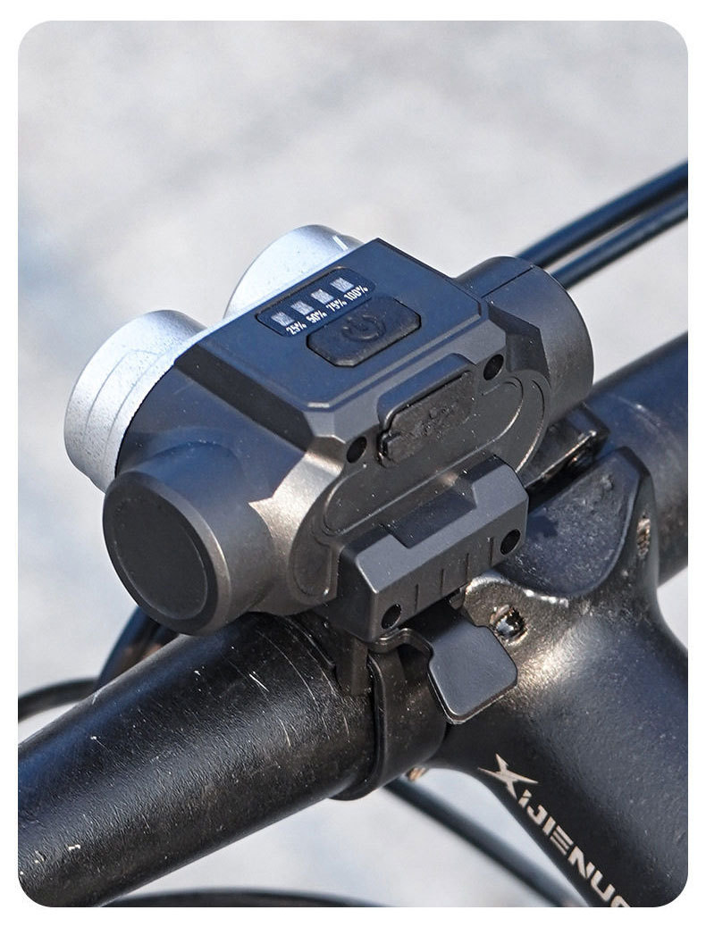 HW-2505 USB recargable display de potencia faros de bicicleta faros de bicicleta luz nocturna paseo linterna pic 11