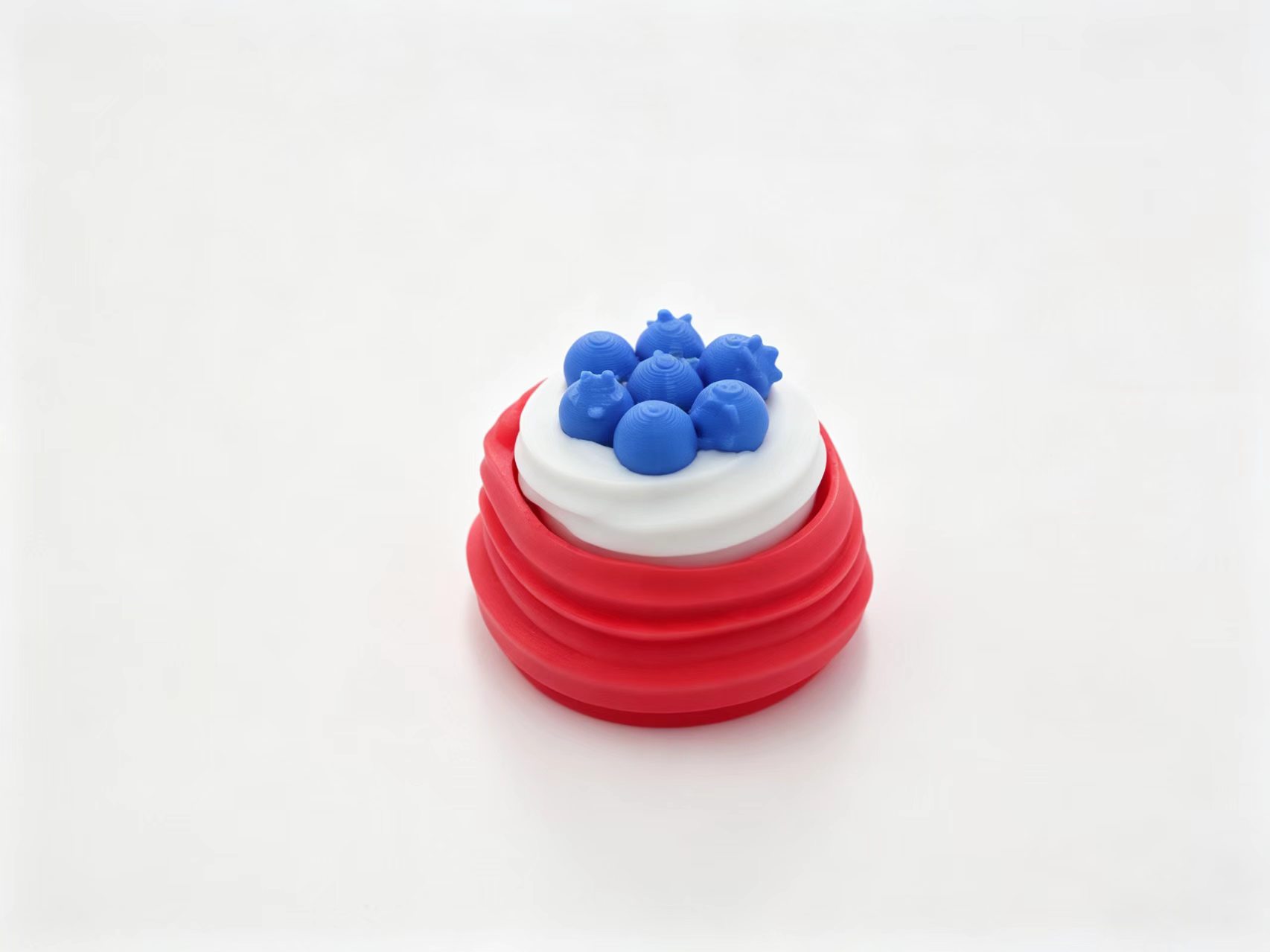 3D printed mini cake decompression button clicker, creative desktop decoration, novel playable toys Specification image