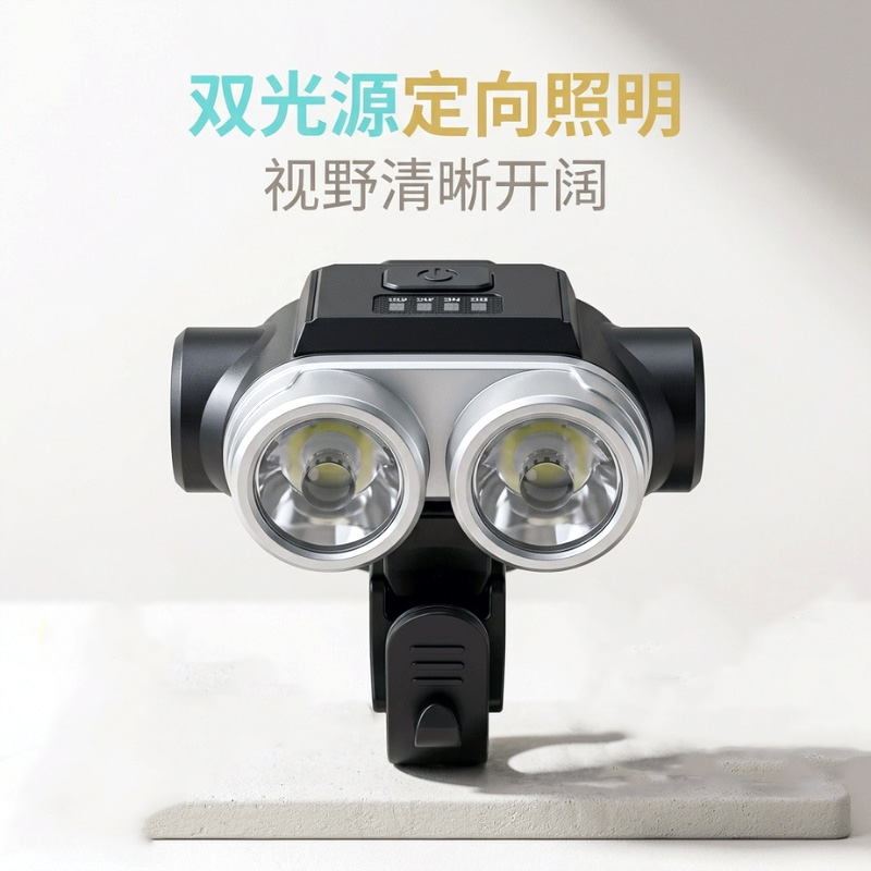 HW-2505 USB recargable display de potencia faros de bicicleta faros de bicicleta luz nocturna paseo linterna details Picture