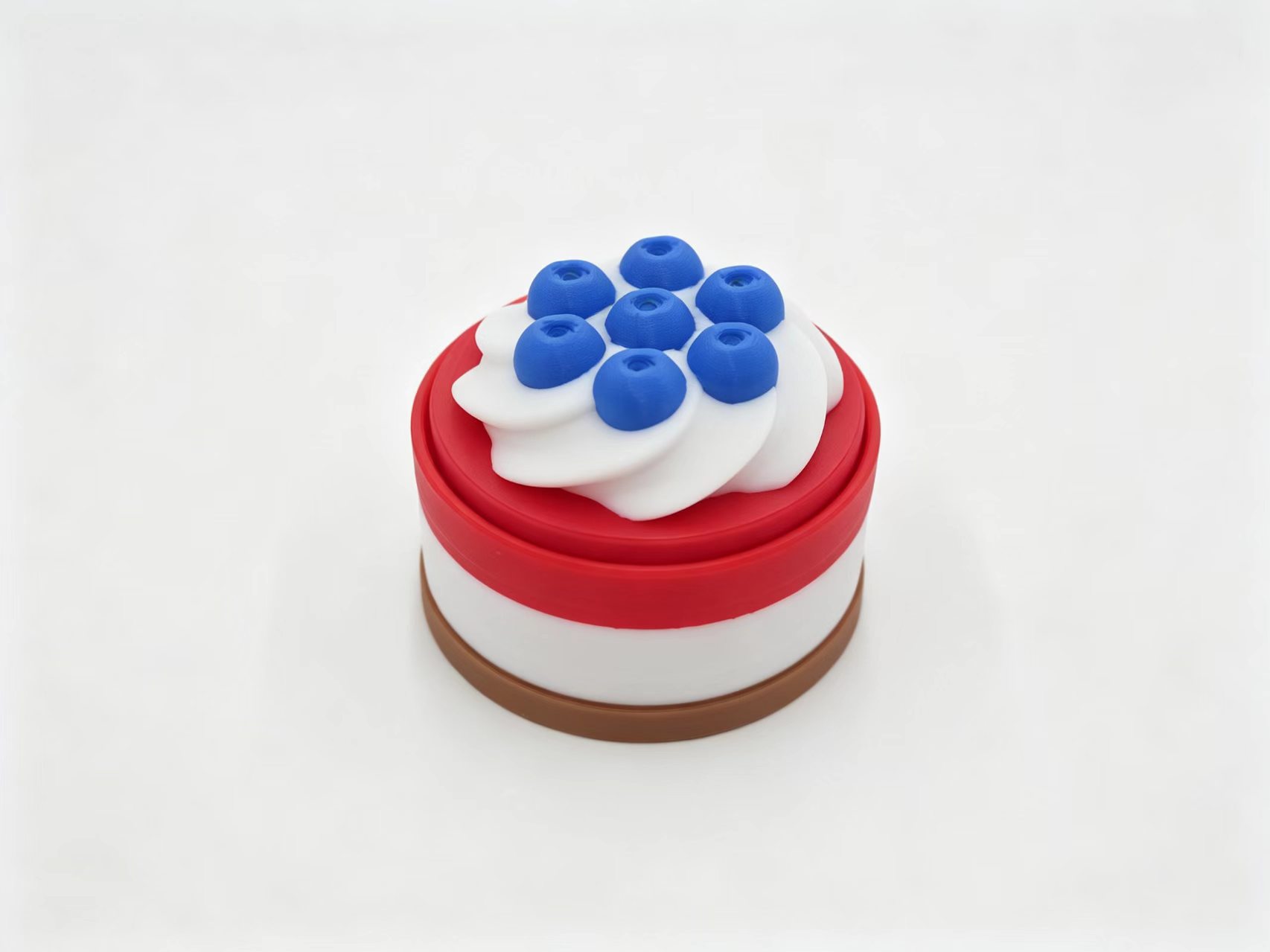 3D printed mini cake decompression button clicker, creative desktop decoration, novel playable toys pic 6