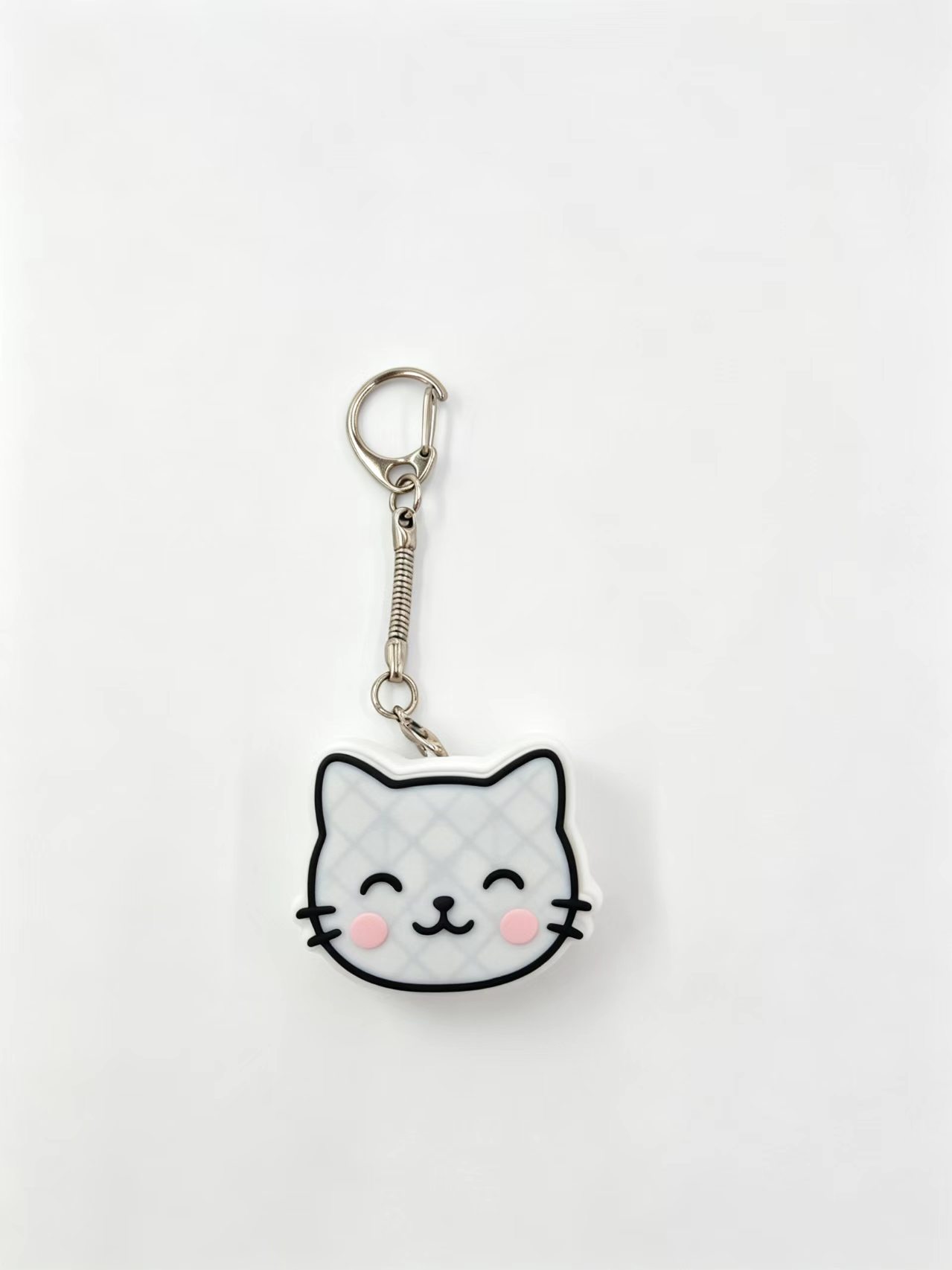 Cross-border 3D printed cute cat head keychain, mobile phone pendant, decoration, fashionable and trendy toy pic 2
