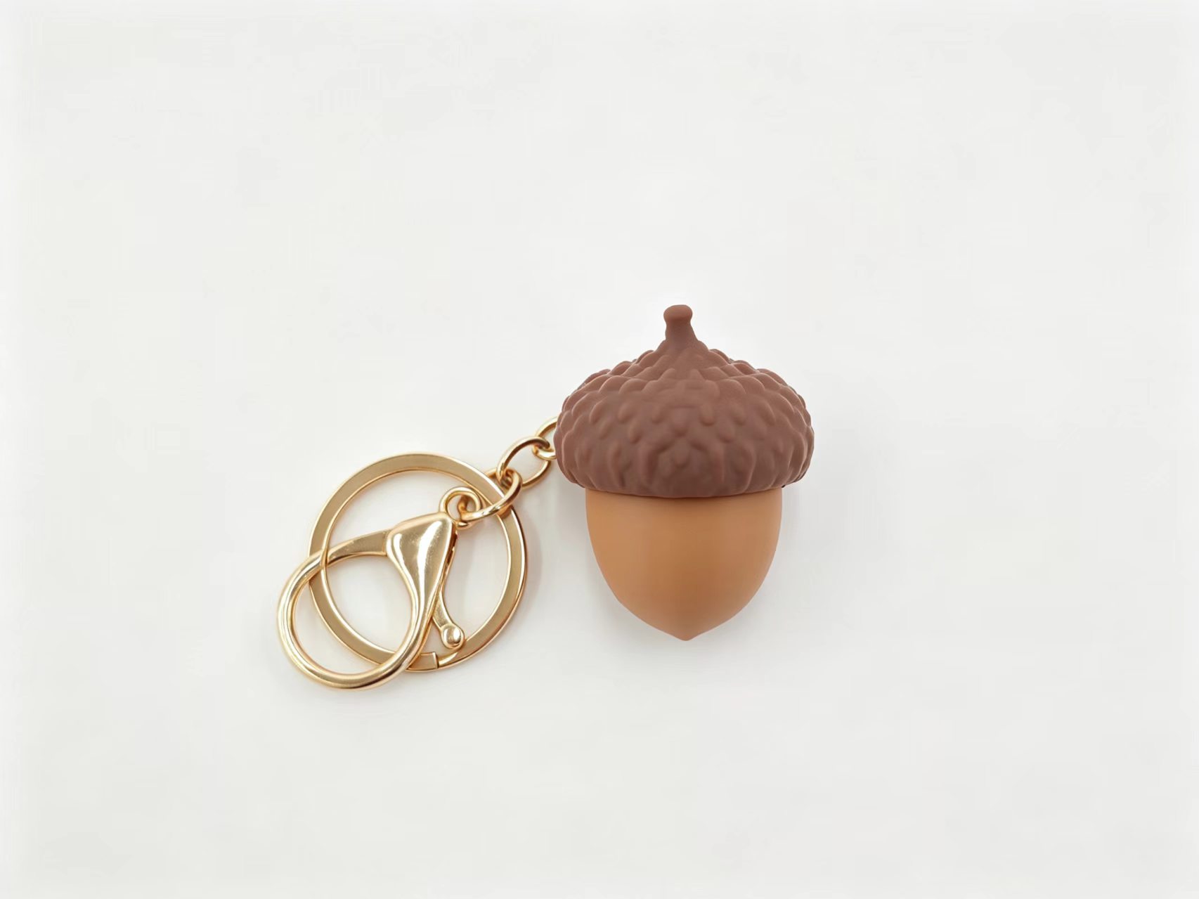 3D printed creative acorn key decompression keychain pic 2