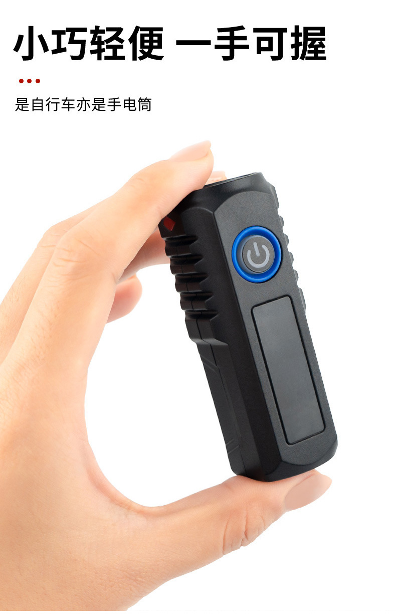 HW-2288 faro de bicicleta USB recargable faro de bicicleta luz nocturna de paseo linterna pic 9