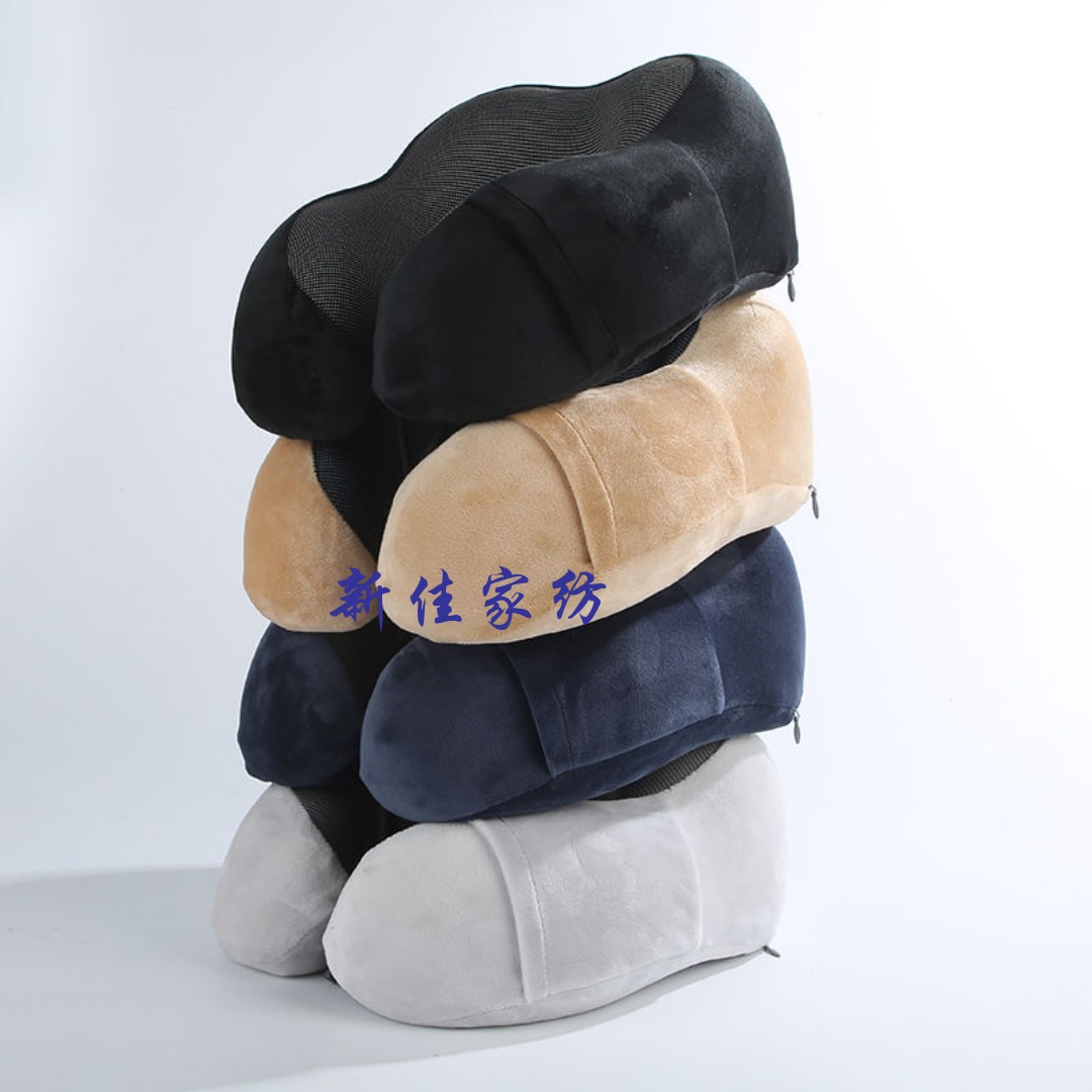 Memory foam pillow, memory foam U-shaped pillow, cervical pillow, neck support pillow, nap pillow, airplane pillow, double hump U-shaped pillow
