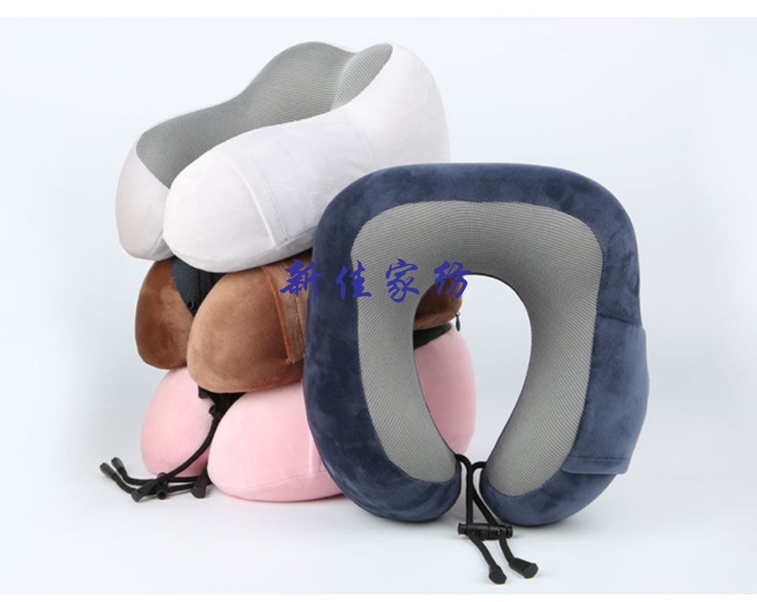 Memory foam pillow, memory foam U-shaped pillow, cervical pillow, neck support pillow, nap pillow, airplane pillow, double hump U-shaped pillow details Picture