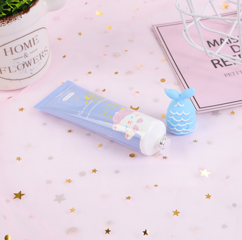 Yiwu Good Quality cute Hand Cream, Moisturizing and hydrating, refreshing Beauty fish tail portable Women Unicorn Hand cream detail image 3