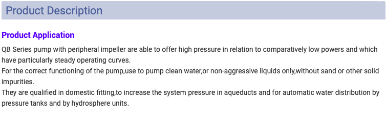 Best price home use Vortex Peripheral QB60 0.5hp Water pump详情1