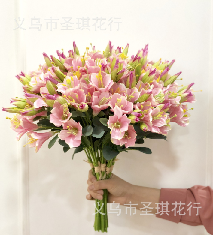 义乌好货 仿真花百合手札百合花婚庆新娘手捧花家居装饰花艺详情图1