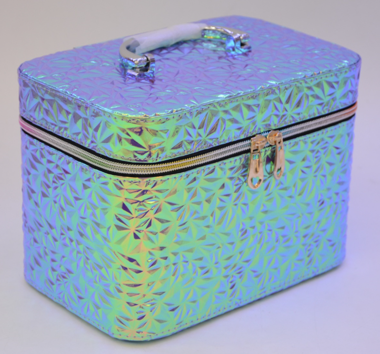 义乌好货 韩版手提包化妆包 镭射收纳包化妆盒旅行收纳袋详情图3