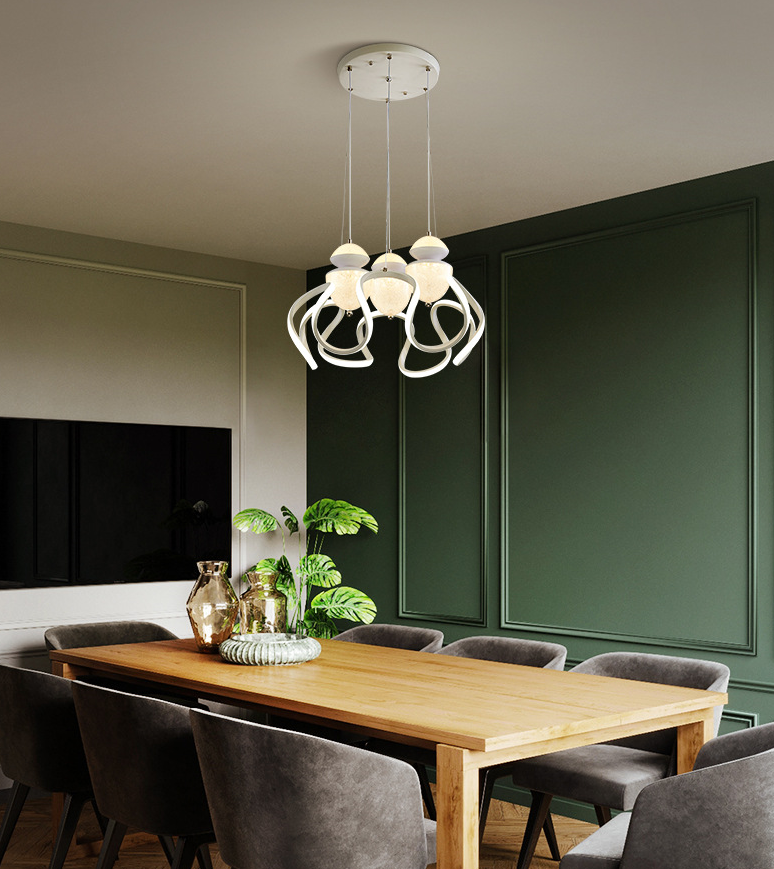 义乌好货 简约现代LED客厅吊灯 创意北欧个性卧室餐厅吊灯详情图1