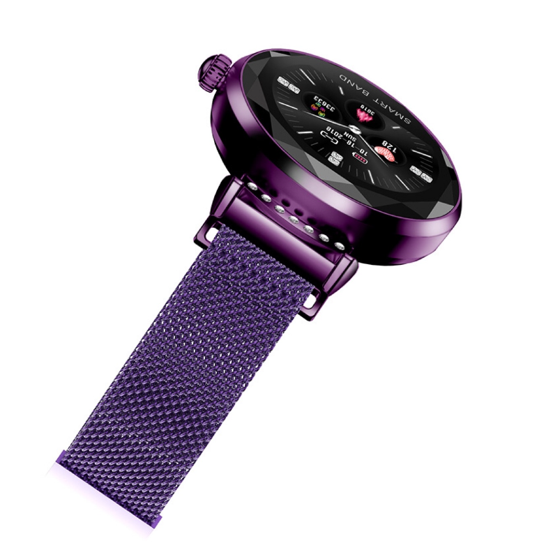 Yiwu Quality ZM103 Smart Bracelet with continuous heart rate detection, waterproof female physiological reminder magnetic strap detail image 3