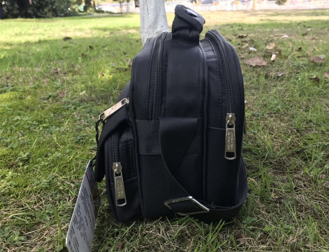 Yiwu quality single-shoulder bag, men's canvas business casual horizontal waterproof Oxford fabric crossbody bag handbag detail image 4