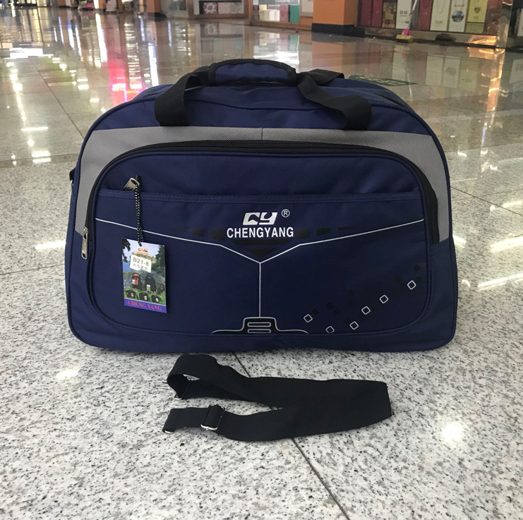 Yiwu quality waterproof nylon hand-held travel bags, business trip and travel luggage bags for men and women, short-distance travel bags detail image 3