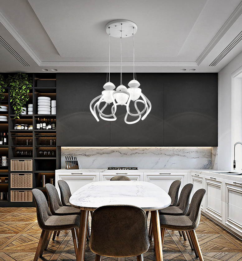 义乌好货 简约现代LED客厅吊灯 创意北欧个性卧室餐厅吊灯详情图3