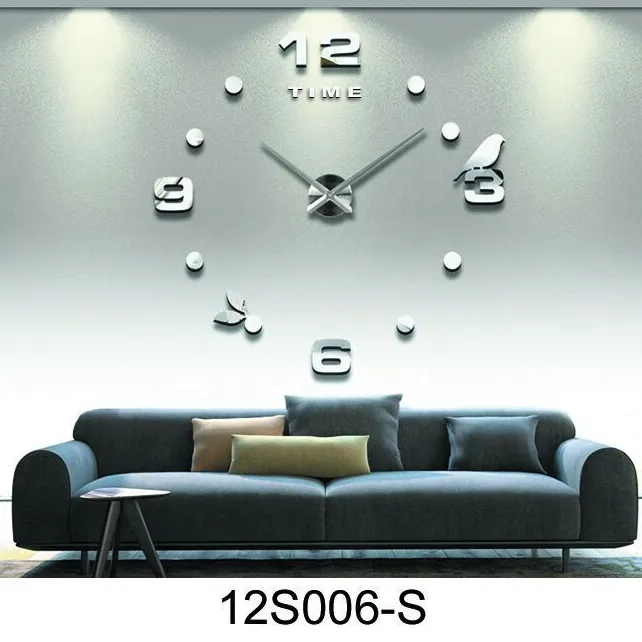 Yiwu quality DIY fun clocks, living room decoration wall stickers, fashionable and creative wall clocks detail image 3