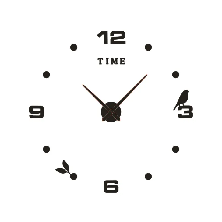 Yiwu quality DIY fun clocks, living room decoration wall stickers, fashionable and creative wall clocks detail image 1