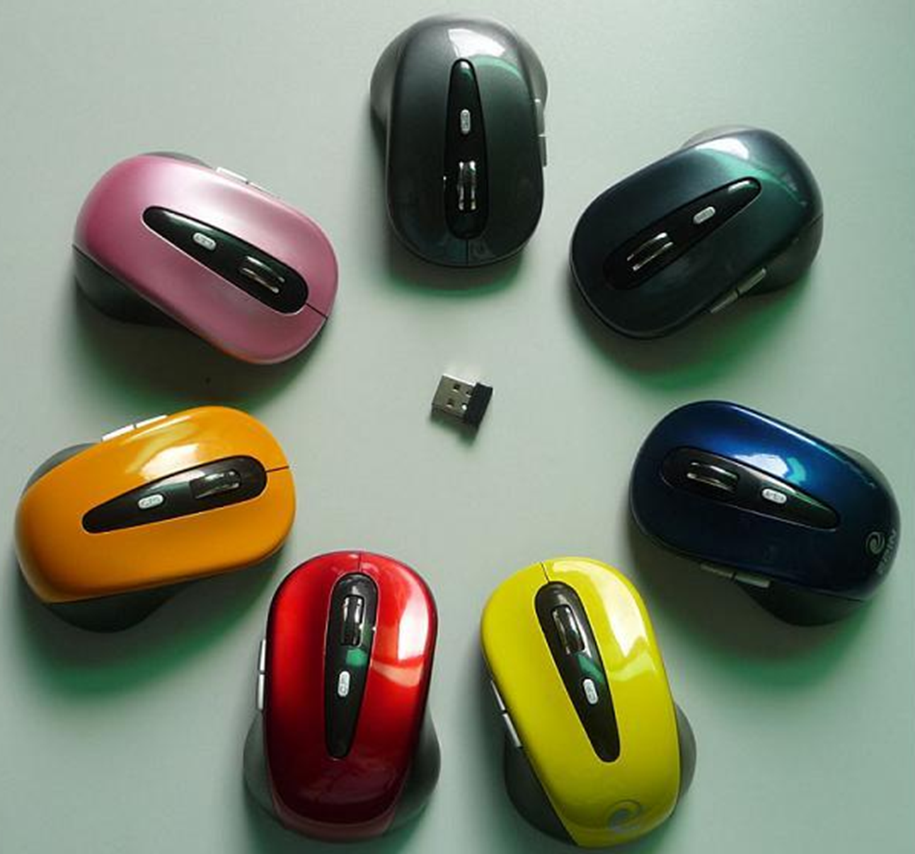 义乌好货 USB无线光电台式笔记本游戏鼠标多色详情图1