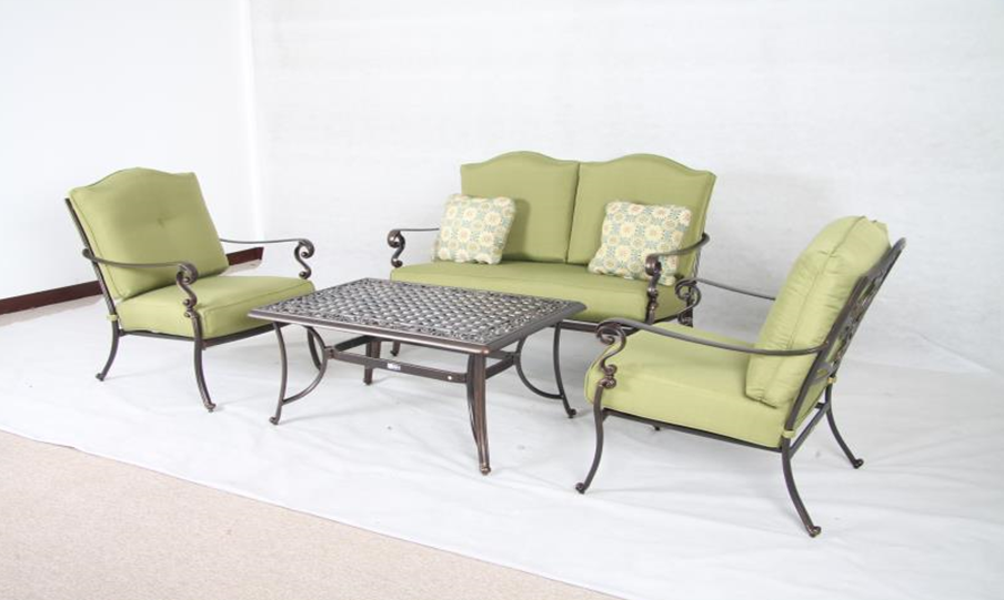 Yiwu Quality Outdoor Aluminum Sofa Set, four-piece sofa set detail image 1