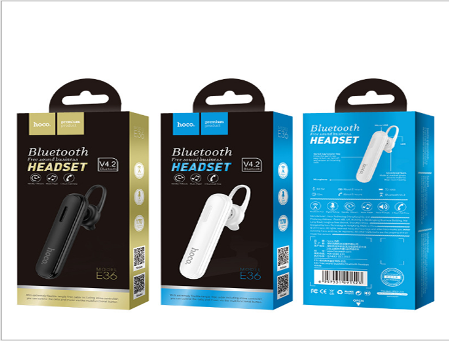 义乌好货 畅悦商务蓝牙耳机无线通话耳麦隐形挂耳式详情图3