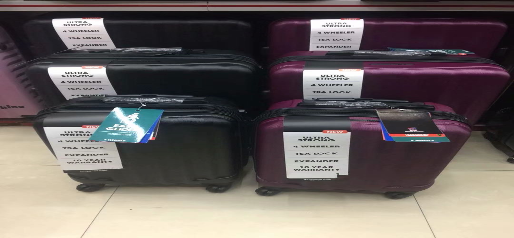 义乌好货 20寸新款ABS耐摔耐砸海关锁可加宽大容量万向轮旅行拉杆箱详情图1