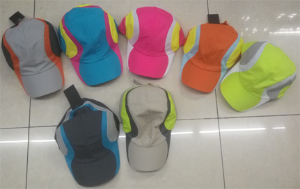 夏天户外折叠便携速干帽男女士登山出游防晒透气网帽夏季帽子厂家详情图10