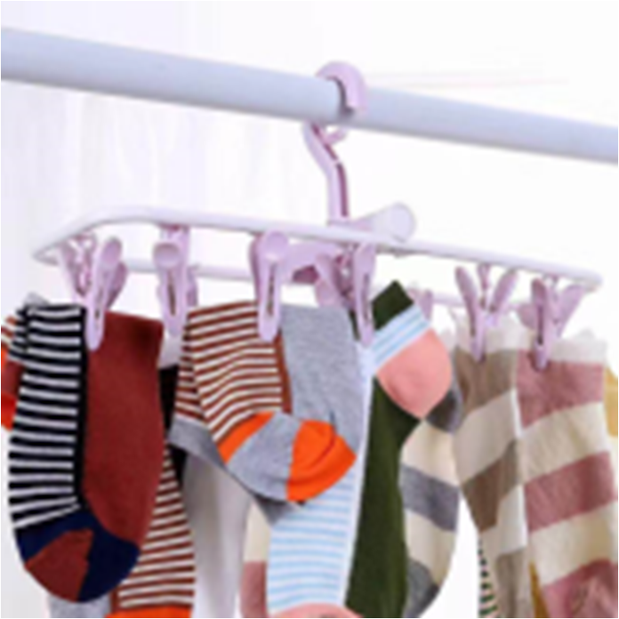 义乌好货 塑料日用制品12夹衣架0002 塑料折叠衣架 衣服裤子鞋子袜子内衣详情2