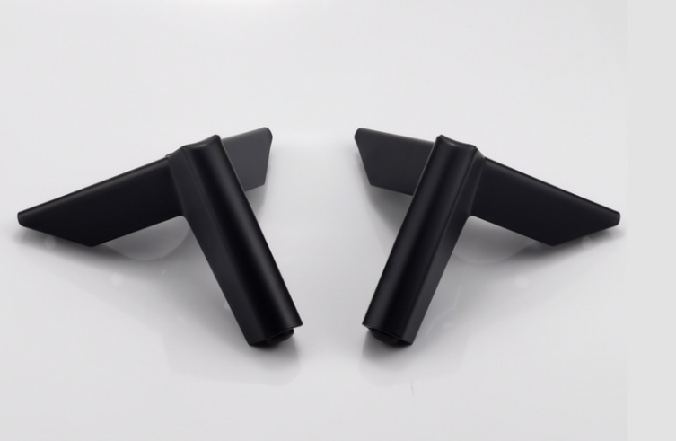 义乌好货 飞机脚沙发脚铁艺哑光黑斜电视柜脚金属脚床脚橱柜腿详情3