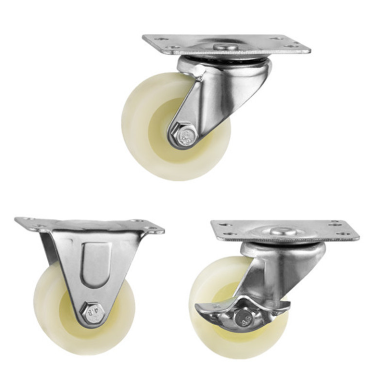 义乌好货 2寸pp脚轮加厚工业尼龙轮平板耐磨轱辘家具万向轮子详情图2