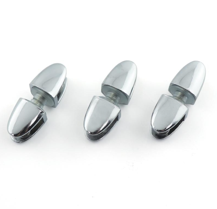 义乌好货 玻璃夹锌合金玻璃托连接件半边双边指甲夹固定夹详情3