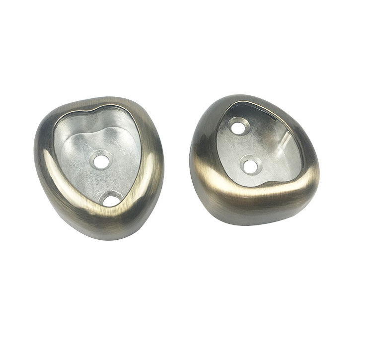 义乌好货 全锌心形衣管托 锌合金衣通座 高档衣帽间衣柜配件详情图2