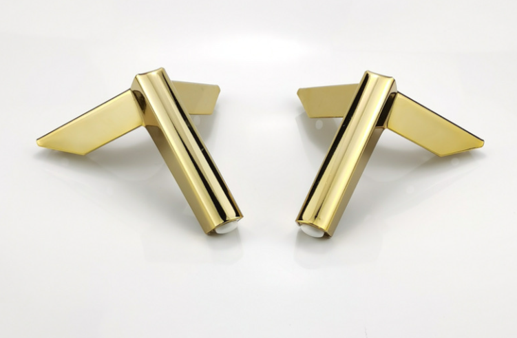 义乌好货 飞机脚沙发脚铁艺哑光黑斜电视柜脚金属脚床脚橱柜腿详情2