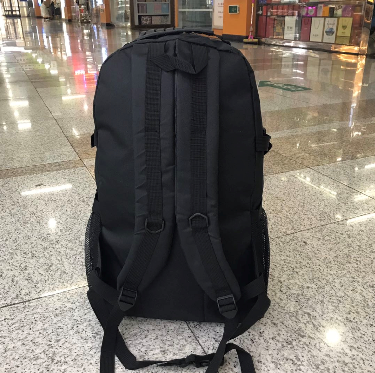 Yiwu Good Goods 60L large-capacity lightweight travel backpack for men and women, water-resistant luggage backpack detail image 3