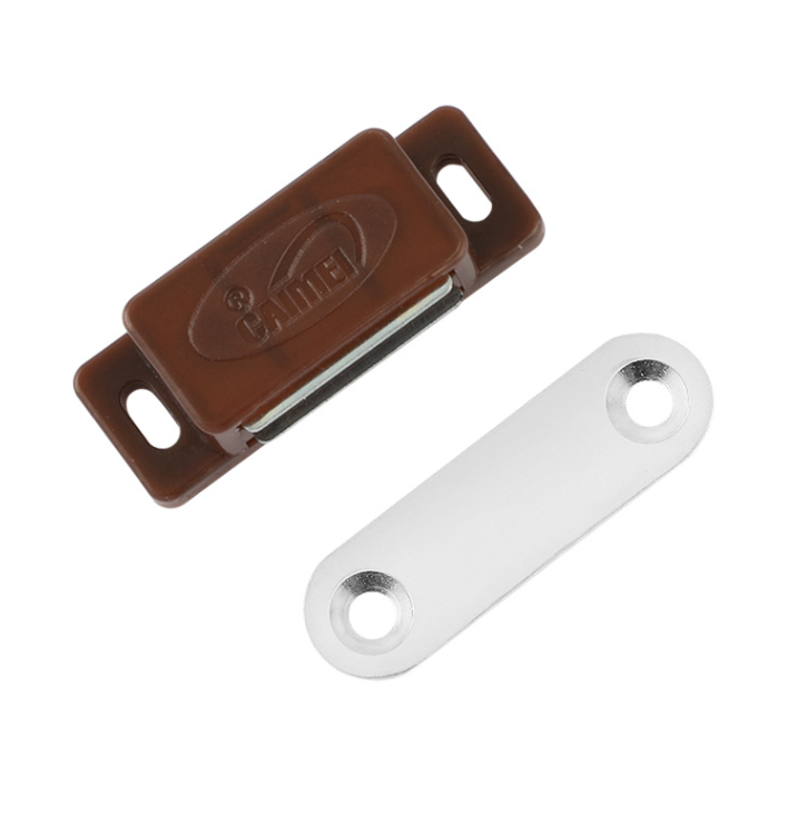 Yiwu Good Goods Strong Magnetic Touch Small Magnetic Cabinet Closet Door Magnetic Touch Strong Magnetic Plastic Magnetic Clamp Cabinet Suction Specification drawing