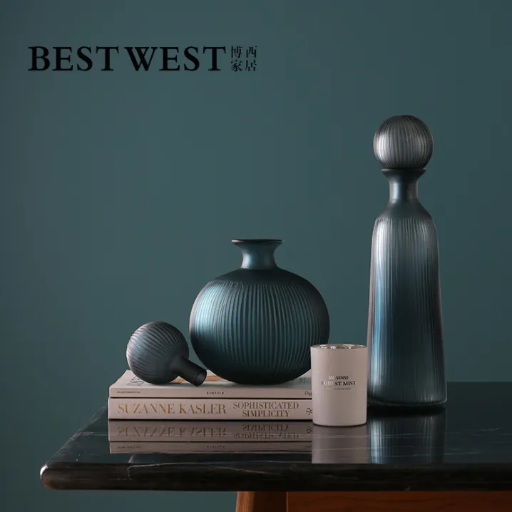 Yiwu Good Goods Creative vases, storage jars, multi-functional home glass vases, soft decorations, flower room ornaments detail image 1