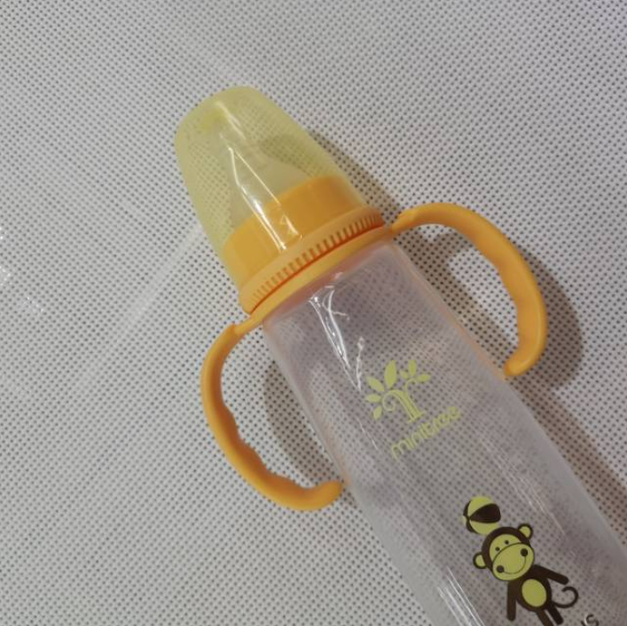 义乌好货新款标准口径婴幼儿奶瓶带手柄塑料pp奶瓶详情2