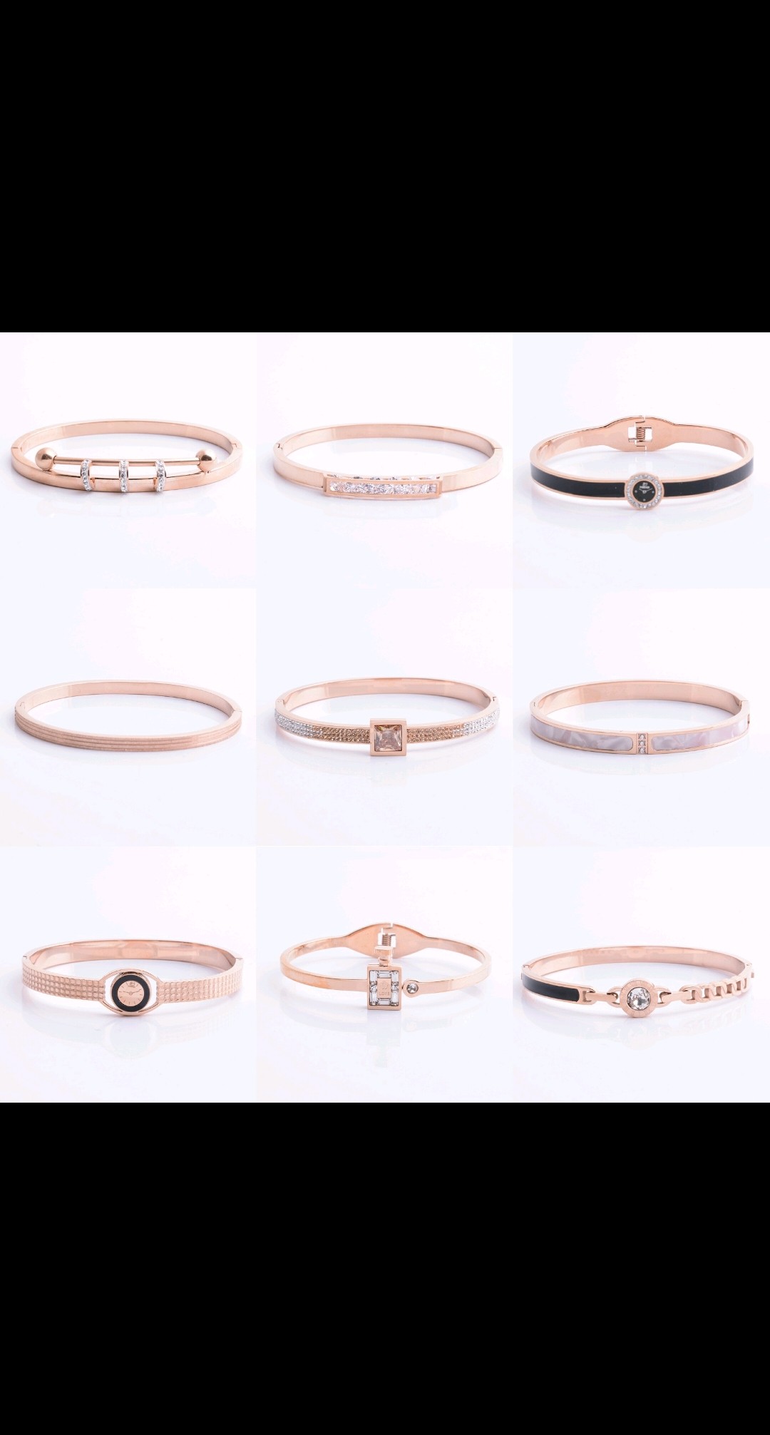 Titanium steel bracelet random hair