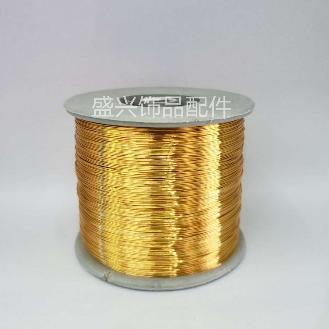 Color-preserving copper wire for DIY handcrafted headwear and hairpins. Materials for wrapping flowers, winding leads, jewelry, nail art and shaping. Copper wire: 0.4 deep gold