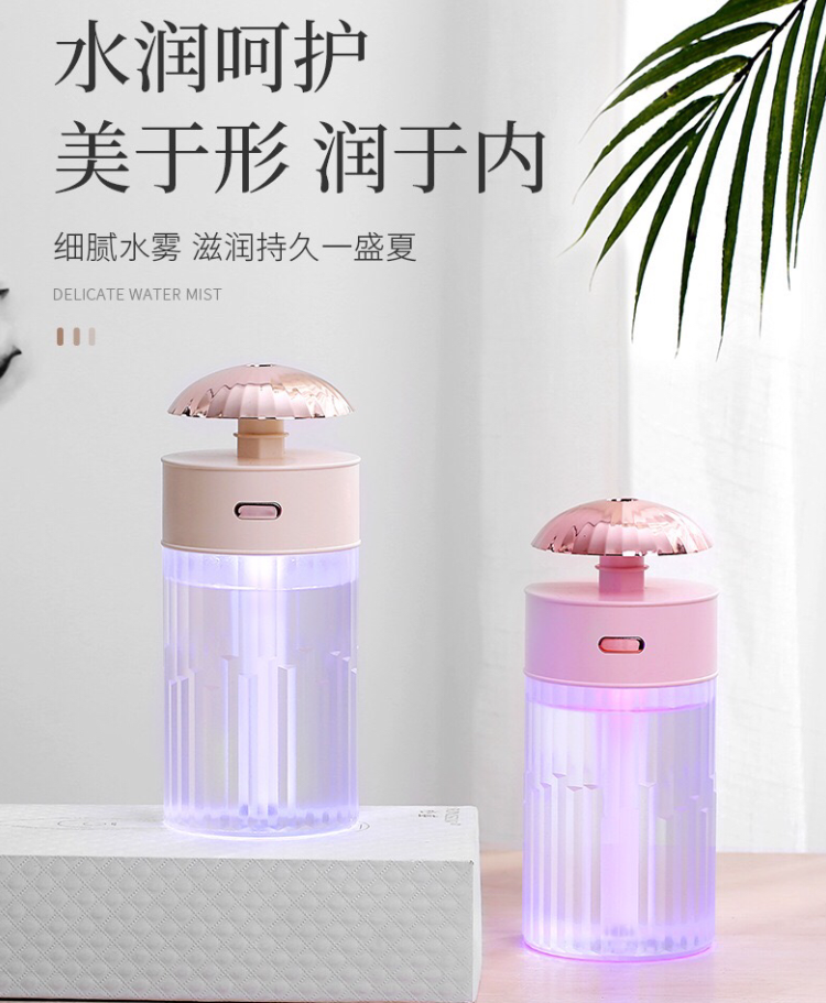 义乌好货 USB加湿器 办公加湿器 七彩灯加湿器详情图1