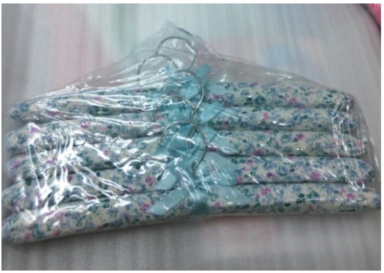 义乌好货花布衣架 衣架 防勾丝 批发 棉质 服装道具详情图2