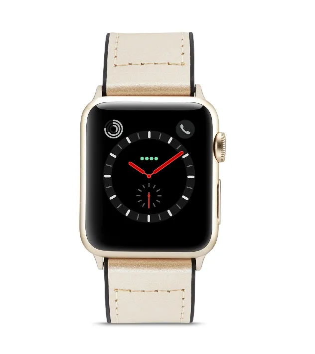 Yiwu quality Apple Watch color genuine leather strap, iWATCH 1/2/3/4/5 generation universal sports strap detail image 2