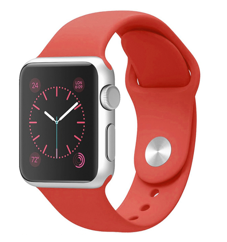 Yiwu quality Apple Watch Silicone strap iWatch 1/2/3/4/5 generation universal sports silicone strap detail image 3