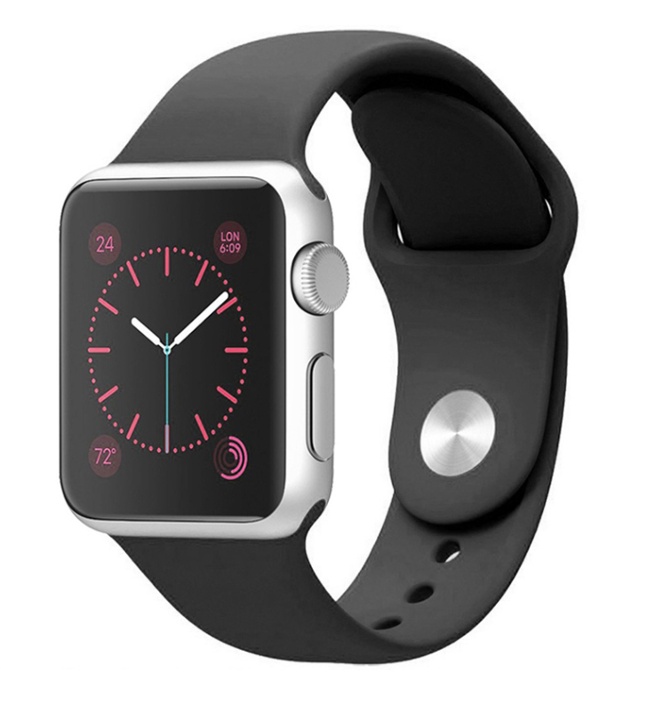 Yiwu quality Apple Watch Silicone strap iWatch 1/2/3/4/5 generation universal sports silicone strap detail image 1