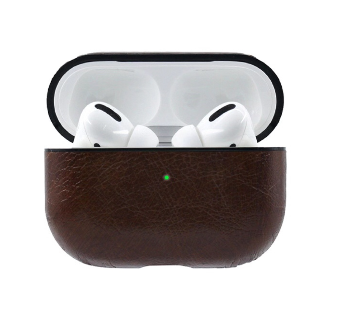 Yiwu Quality Apple AirPods Pro Case 3, third-generation wireless Bluetooth Earphone case, business genuine leather detail image 2