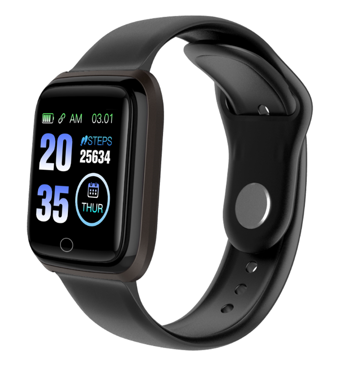 Yiwu Good Goods A6 Color Screen Smart Bracelet, new metal Bluetooth waterproof heart Rate monitoring full-screen detail image 2