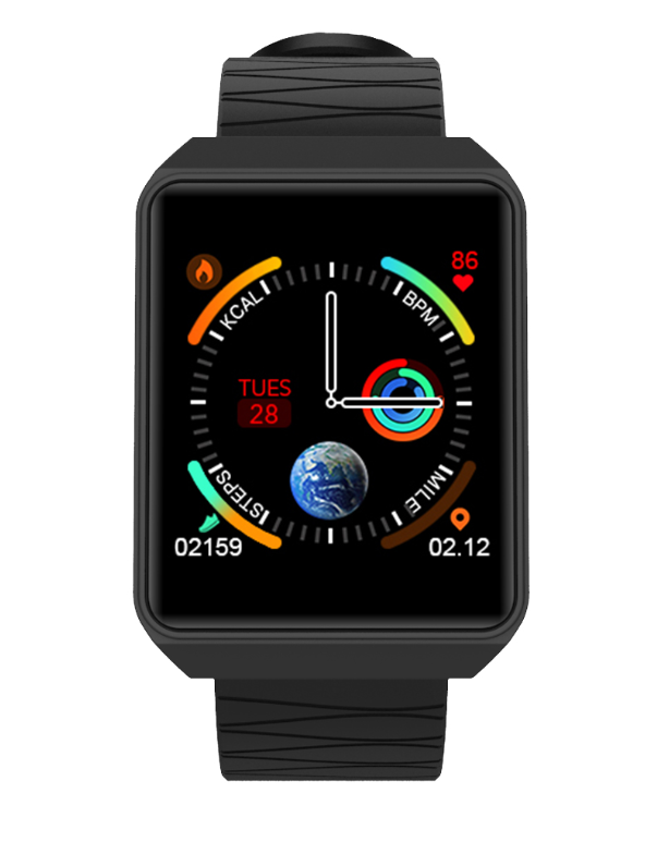 Yiwu's high-quality ZN117 waterproof sports smartwatch offers hourly heart rate and blood pressure detection, as well as incoming call and message alerts detail image 1