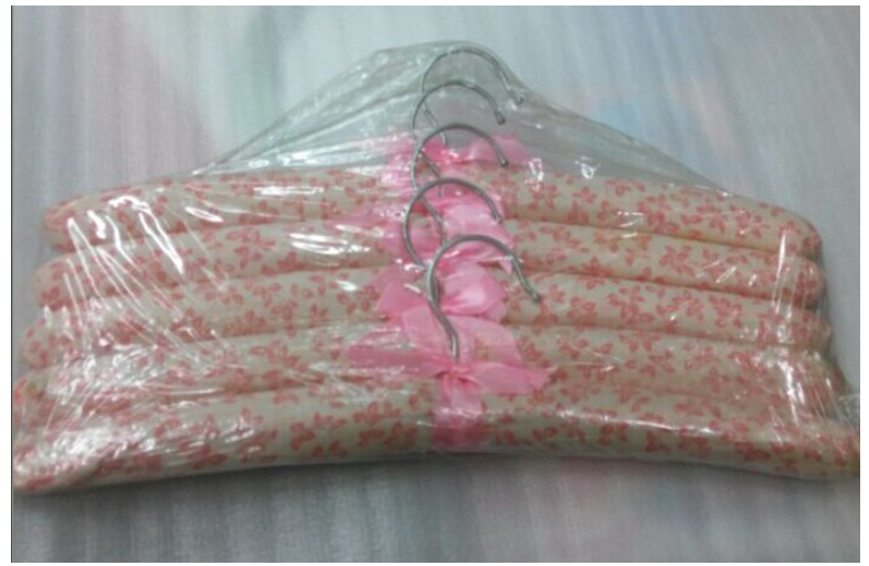 义乌好货花布衣架 衣架 防勾丝 批发 棉质 服装道具详情图3