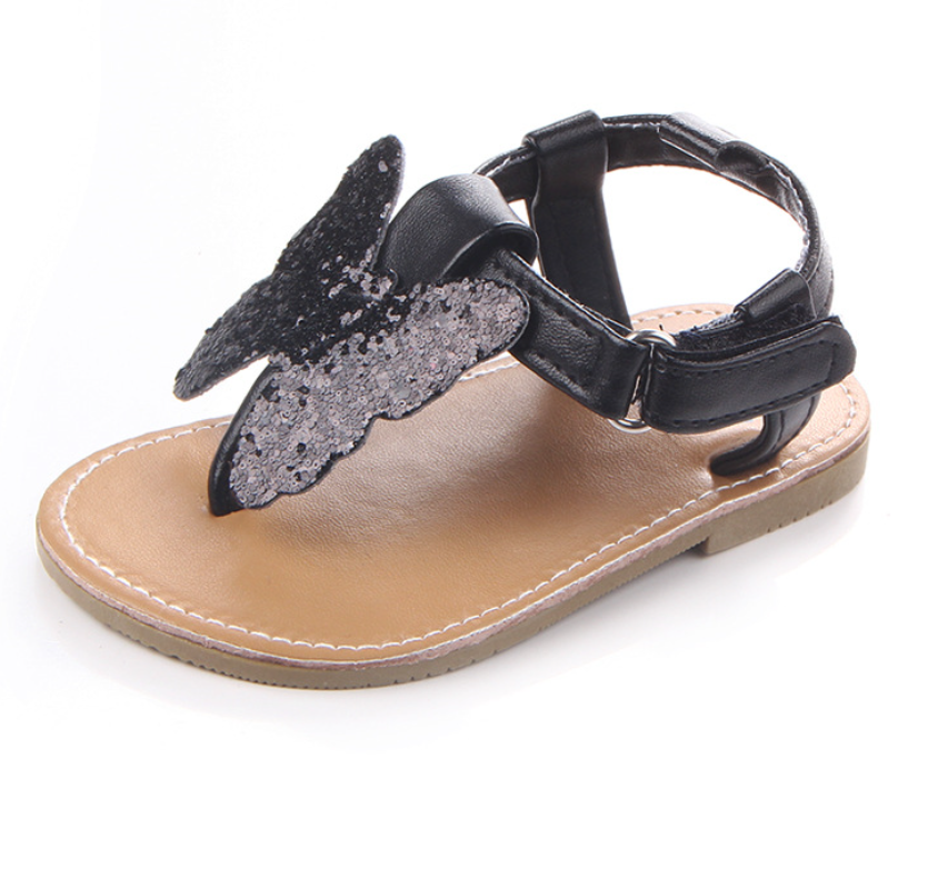 Summer new butterfly sandals, baby shoes, anti-slip plastic-soled baby shoes and sandals detail image 4